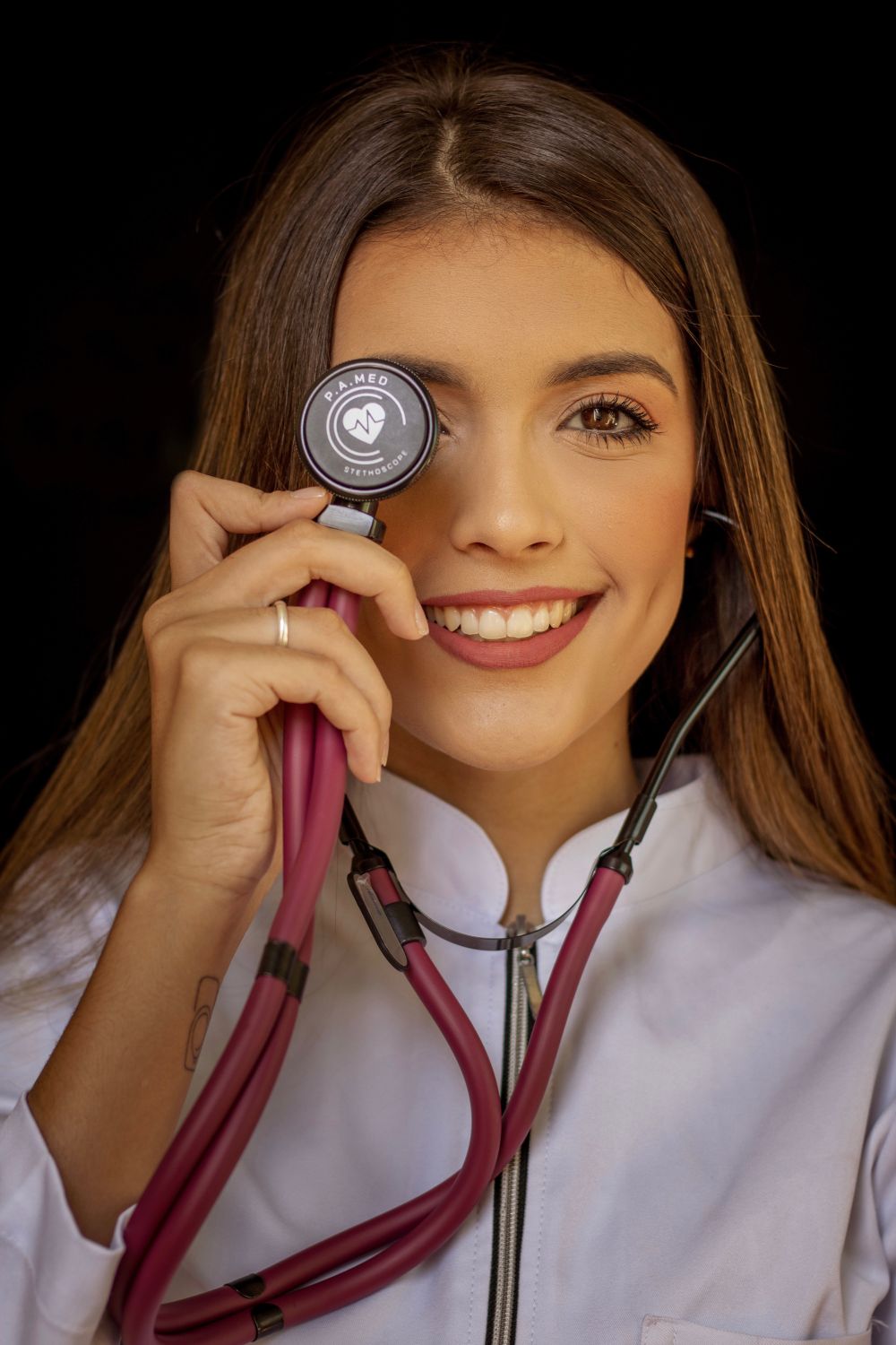 Healthcare professional with a stethoscope